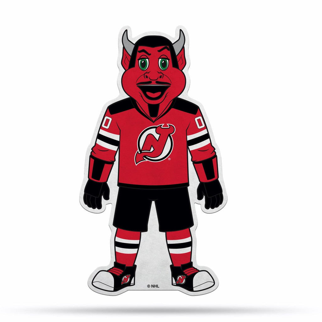 Shape Cut Pennant New Jersey Devils Pennant Shape Cut Mascot Design Special Order 767345790163