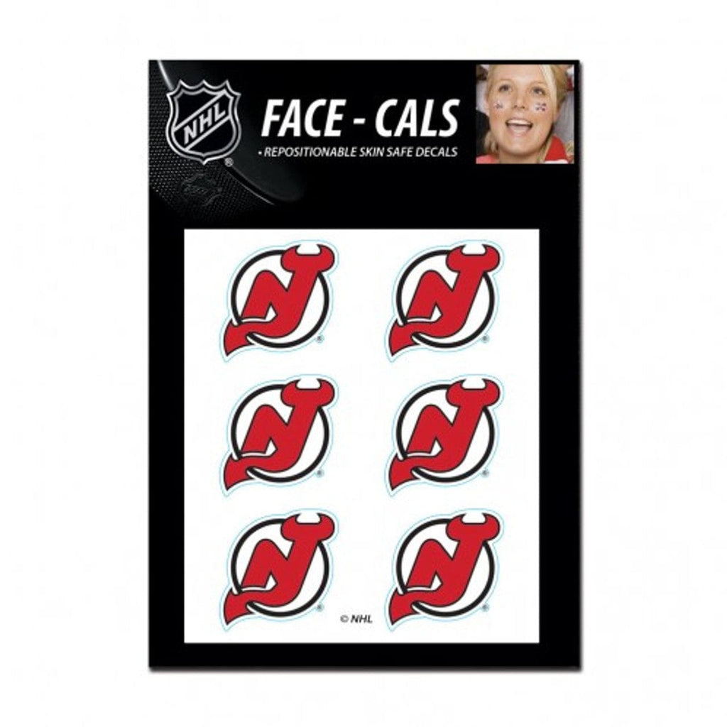 Face Cals New Jersey Devils Tattoo Face Cals Special Order 614934594063