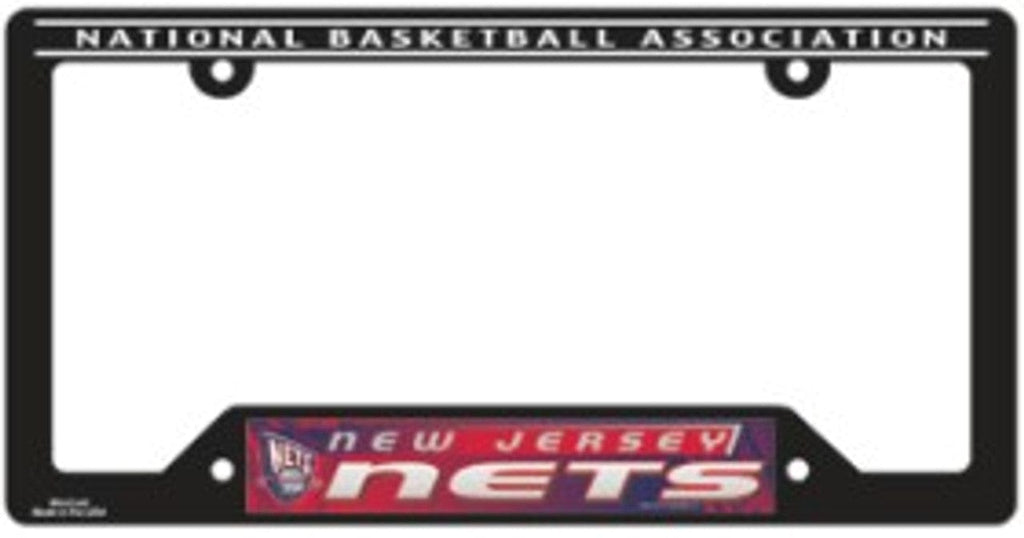 License Frame Plastic New Jersey Nets Plastic License Plate Frame 032085190352