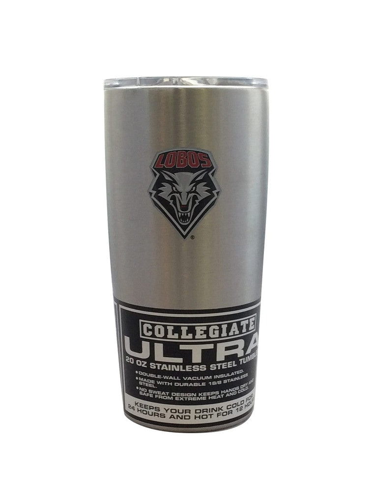 New Mexico Lobos New Mexico Lobos Travel Tumbler 20oz Ultra Silver CO 888860554044