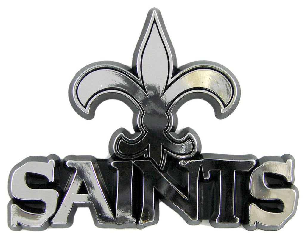 Auto Emblem Chrome New Orleans Saints Auto Emblem - Silver 681620119220