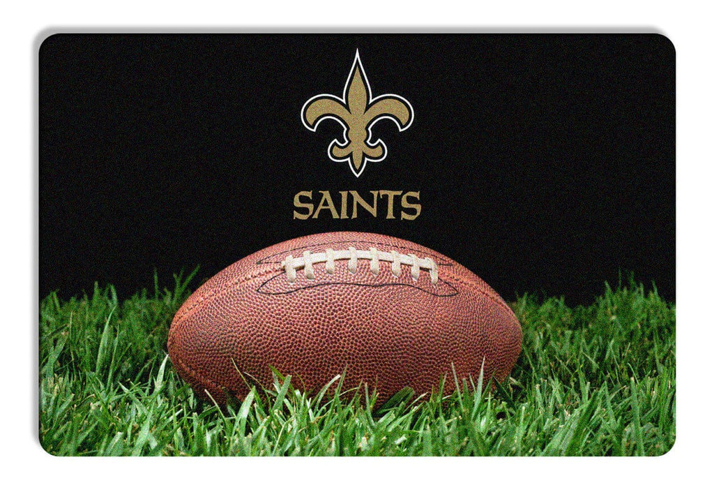 Pet Fan Gear Bowl Mat New Orleans Saints Classic NFL Football Pet Bowl Mat - L 844214071292