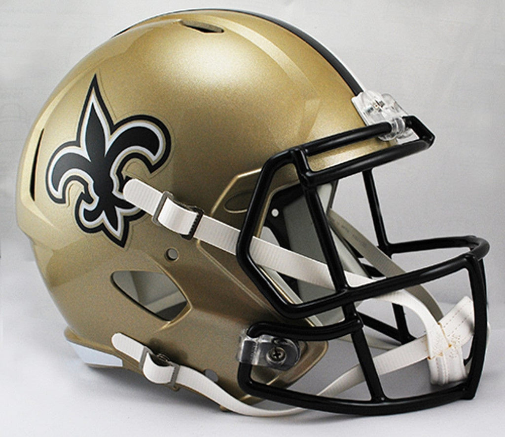 Helmets Full Size Replica New Orleans Saints Deluxe Replica Speed Helmet 095855323534