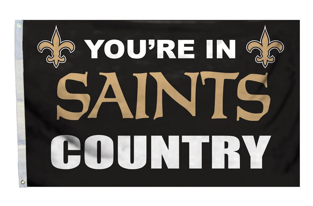 Flag 3x5 New Orleans Saints Flag 3x5 Country - Special Order 023245941266