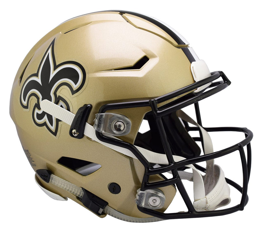 Helmets Full Size Authentic New Orleans Saints Helmet Riddell Authentic Full Size SpeedFlex Style - Special Order 095855310183