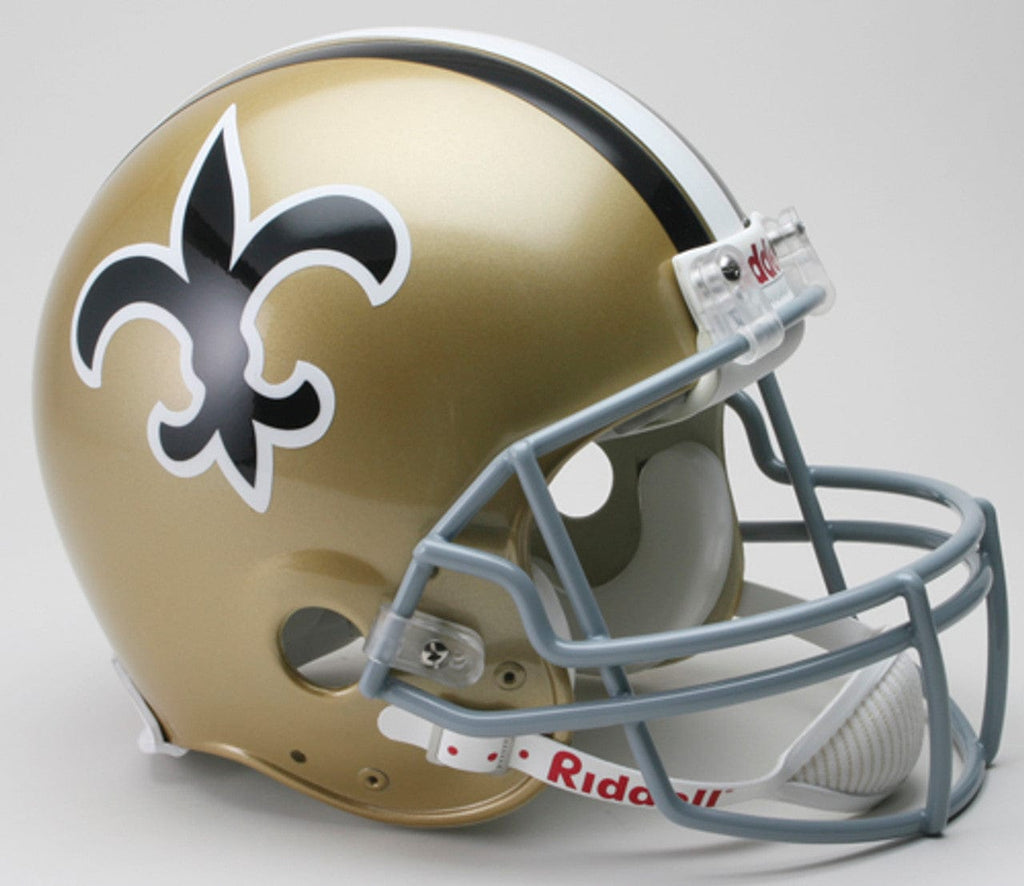 Helmets Full Size Authentic New Orleans Saints Helmet Riddell Authentic Full Size VSR4 Style 1967-1975 Throwback 095855986326