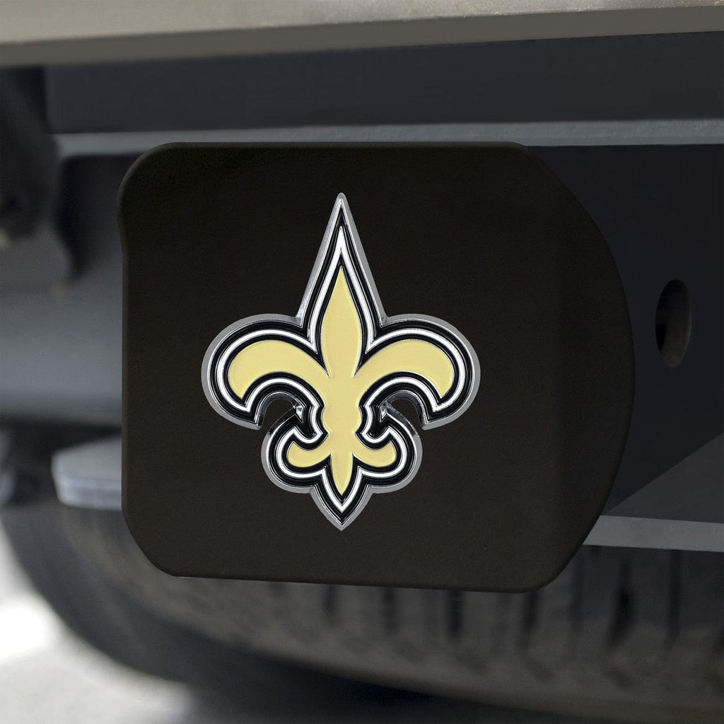 Auto Hitch Covers New Orleans Saints Hitch Cover Color Emblem on Black 842281125894