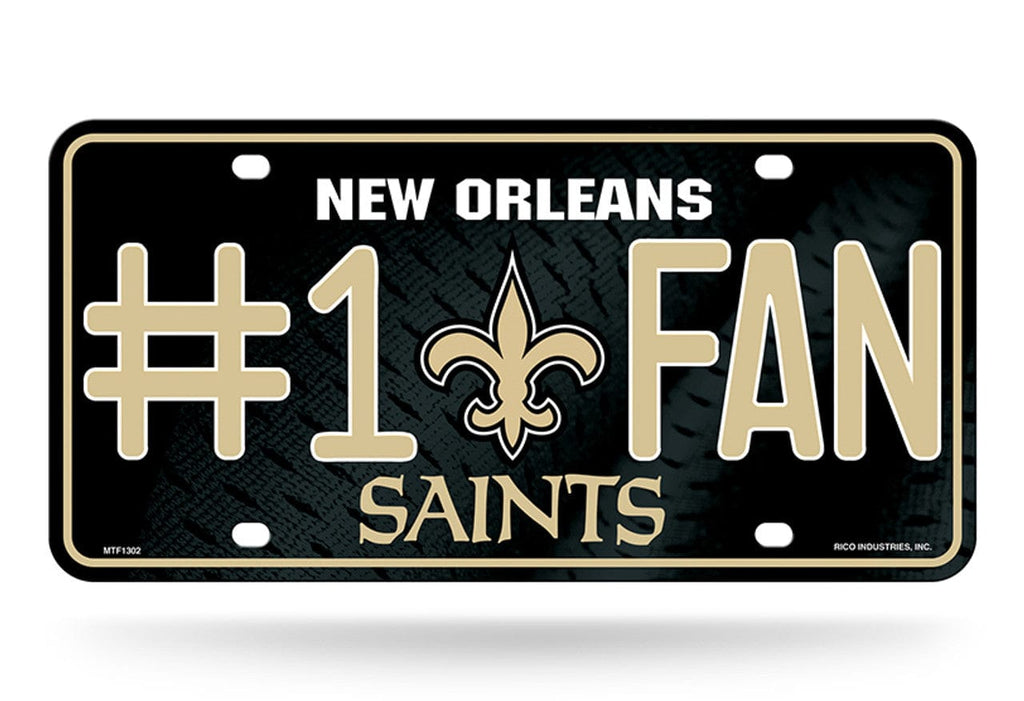 License Plate #1 Fan New Orleans Saints License Plate #1 Fan 767345350770