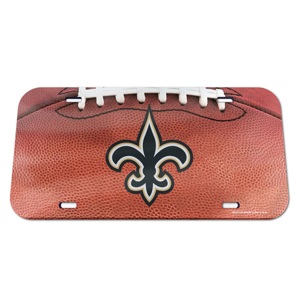 License Plate Crystal Mirror New Orleans Saints License Plate - Crystal Mirror - Football 032085118592
