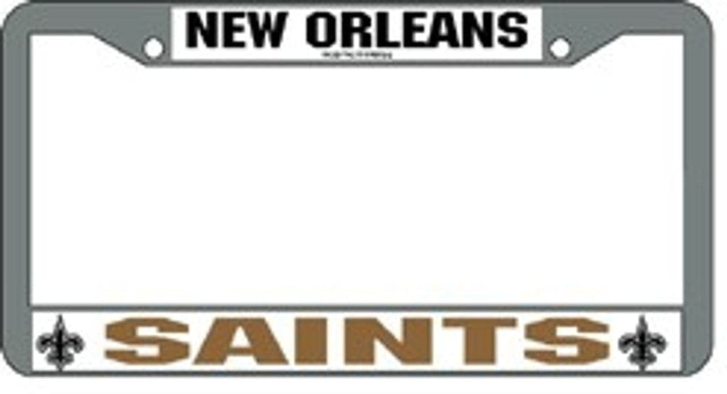 License Frame Chrome New Orleans Saints License Plate Frame Chrome 094746099503