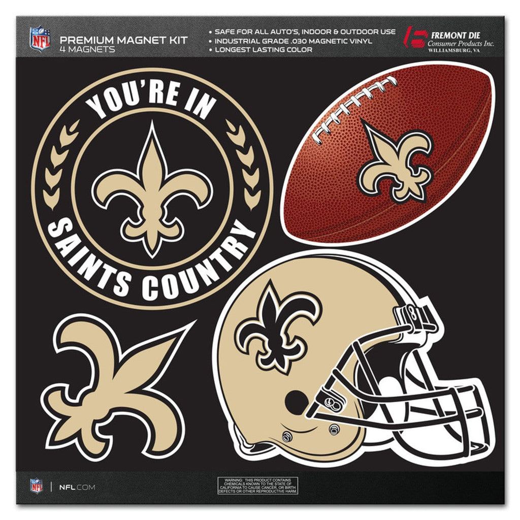 New Orleans Saints New Orleans Saints Magnet Kit 4 Piece CO 023245986267
