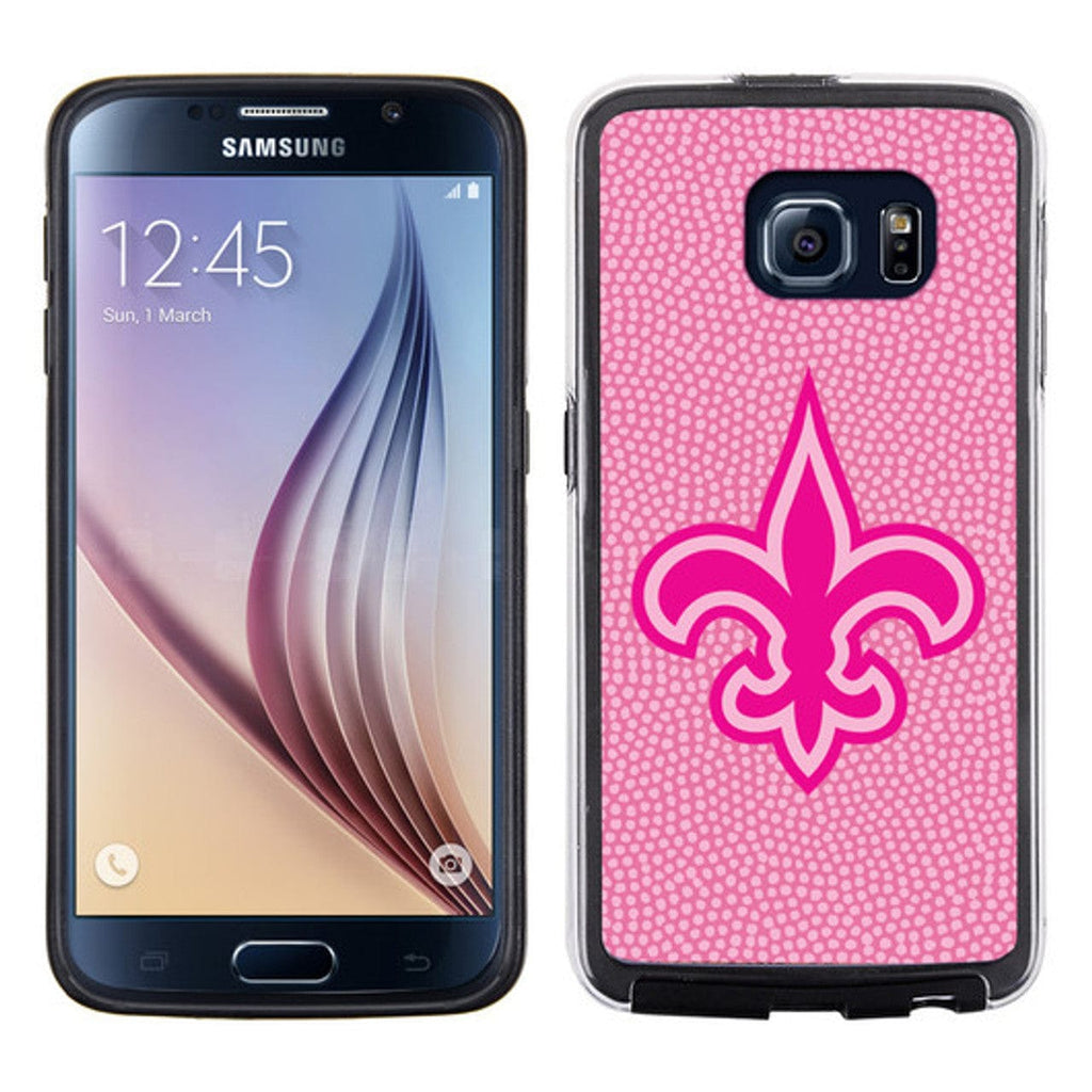 New Orleans Saints New Orleans Saints Phone Case Pink Football Pebble Grain Feel Samsung Galaxy S6 CO 637057008378