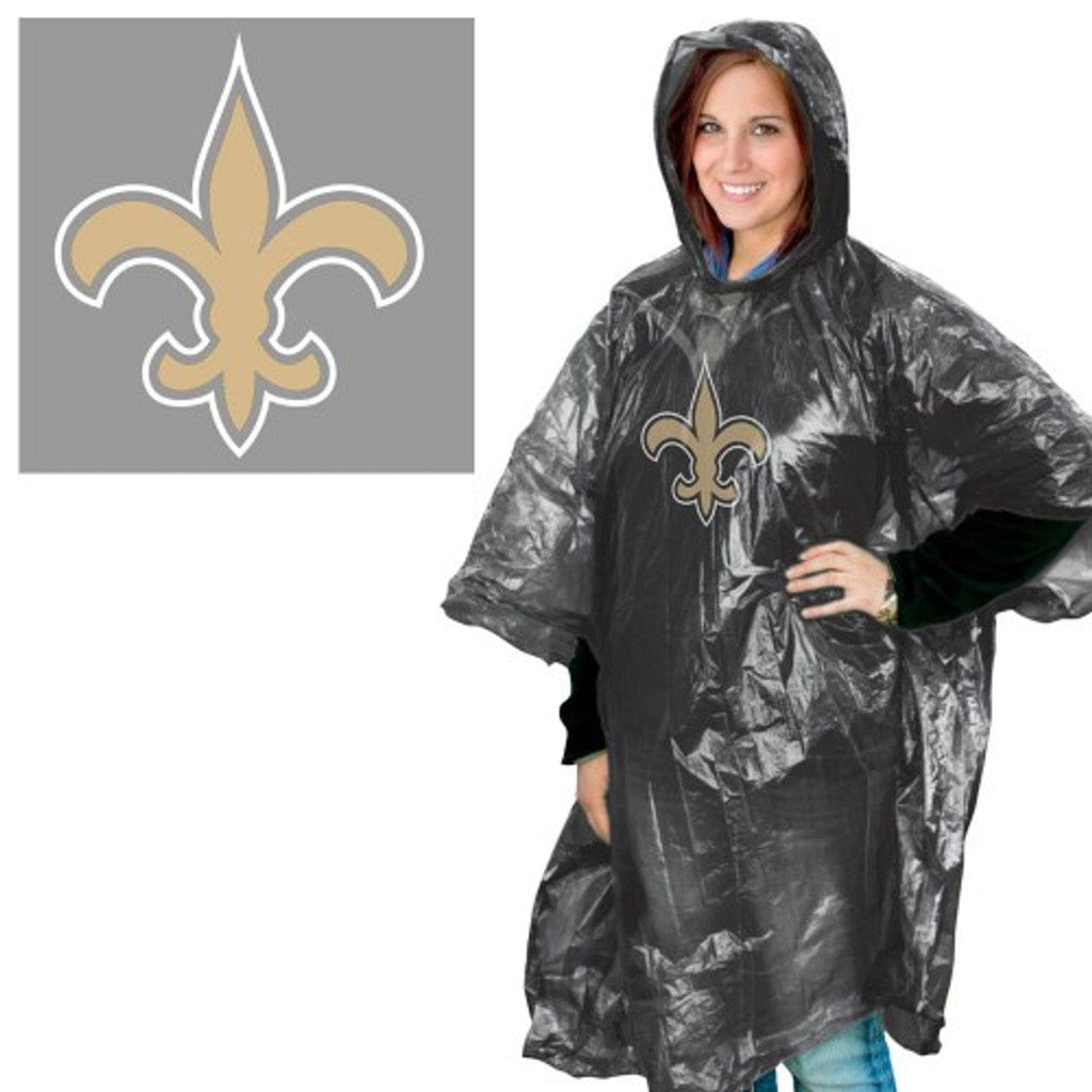 Rain Ponchos New Orleans Saints Rain Poncho 099606252104