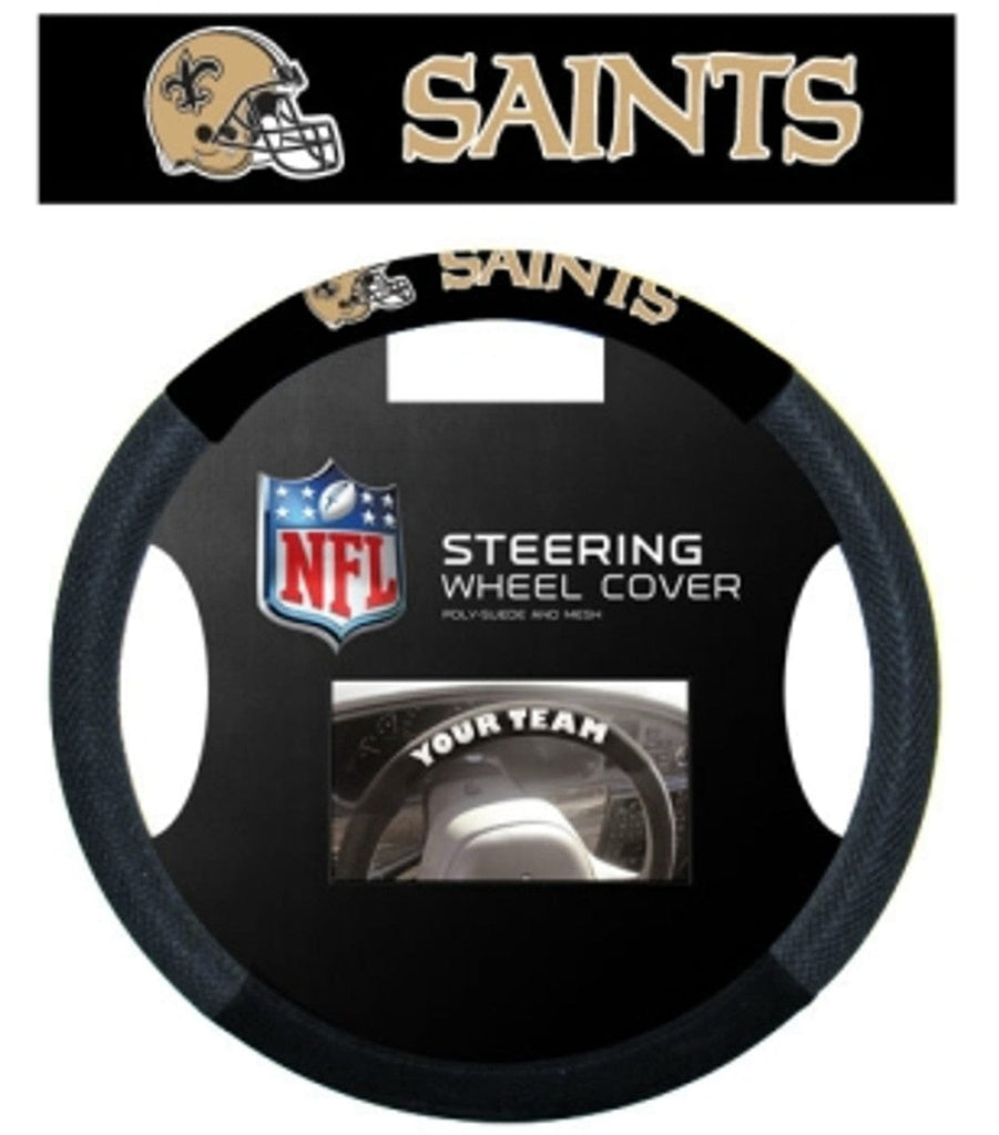New Orleans Saints New Orleans Saints Steering Wheel Cover Mesh Style CO 023245985260