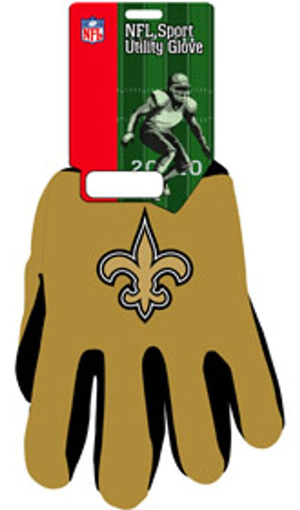 Gloves New Orleans Saints Two Tone Adult Size Gloves 099606906717