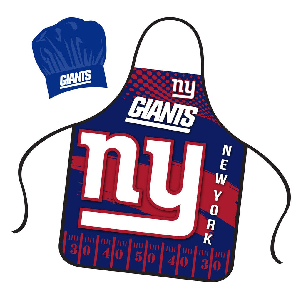 Chef Hat and Apron Sets New York Giants Chef Hat and Apron Set 194688000350