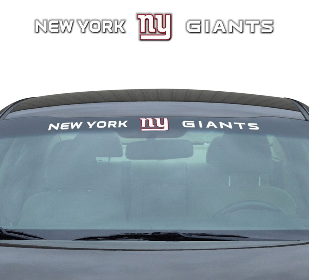 Decal 35x4 Windshield Style New York Giants Decal 35x4 Windshield 681620802207