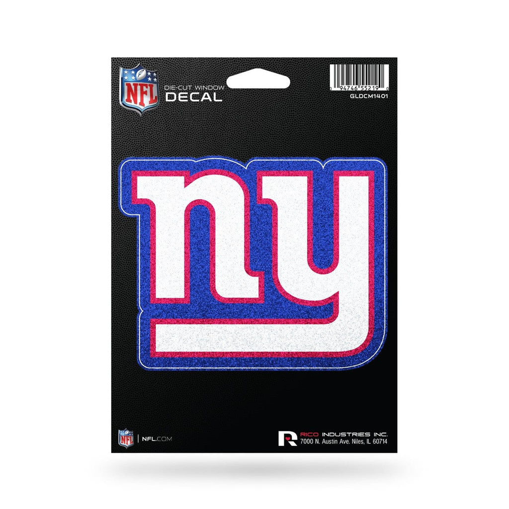 Decal 5x5 Die Cut Bling New York Giants Decal 5.5x5 Die Cut Bling 094746820398