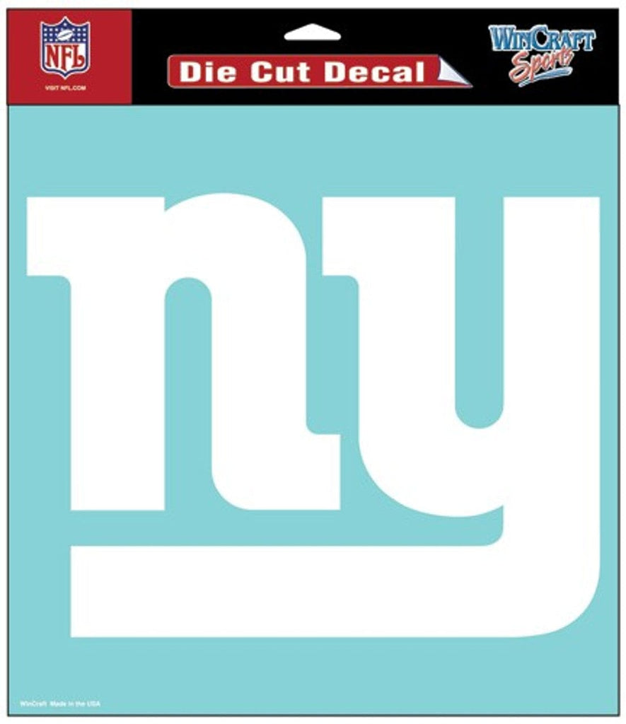 Decal 8x8 Perfect Cut White New York Giants Decal 8x8 Die Cut White 032085256539