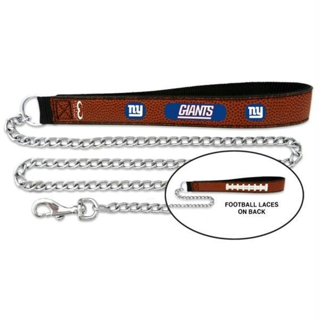 Pet Fan Gear Leash New York Giants Football Leather Leash - L 844214060289
