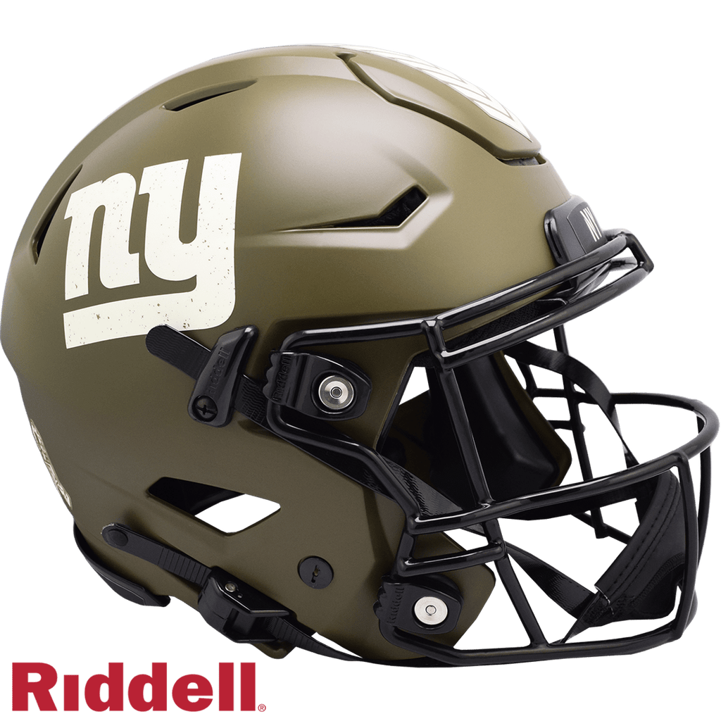 Salute to Service Helmets New York Giants Helmet Riddell Authentic Full Size SpeedFlex Style Salute To Service 095855631769