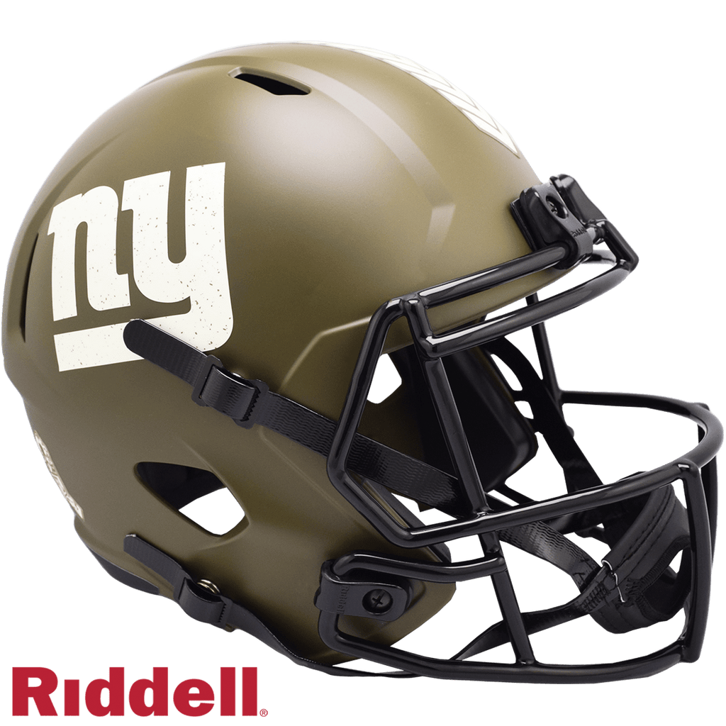 Salute to Service Helmets New York Giants Helmet Riddell Replica Full Size Speed Style Salute To Service 095855632766