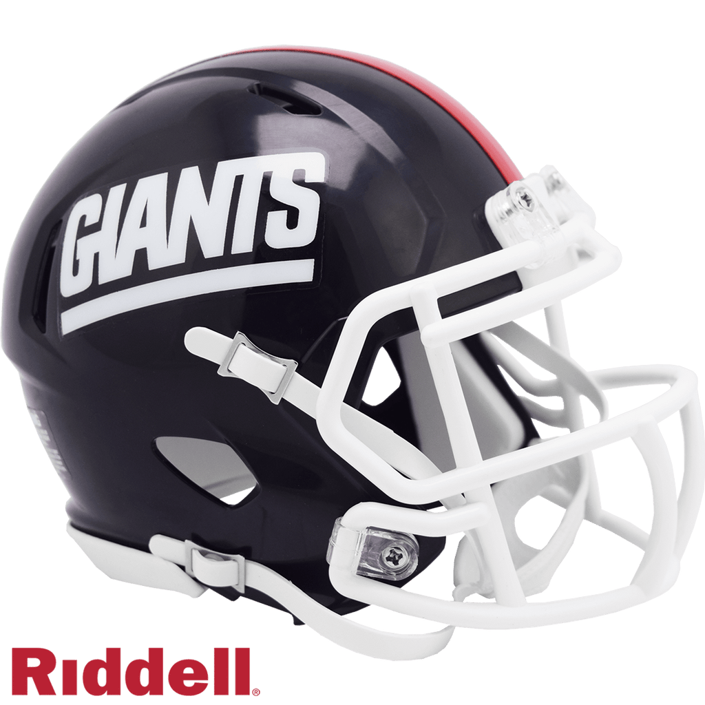 Throwback Speed Helmets New York Giants Helmet Riddell Replica Mini Speed Style 1981-1999 T/B 095855636177