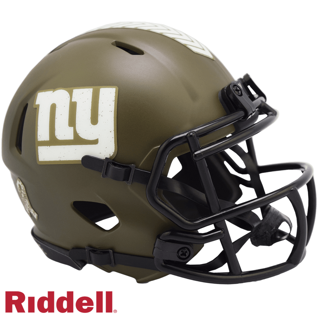 Salute to Service Helmets New York Giants Helmet Riddell Replica Mini Speed Style Salute To Service 095855633718