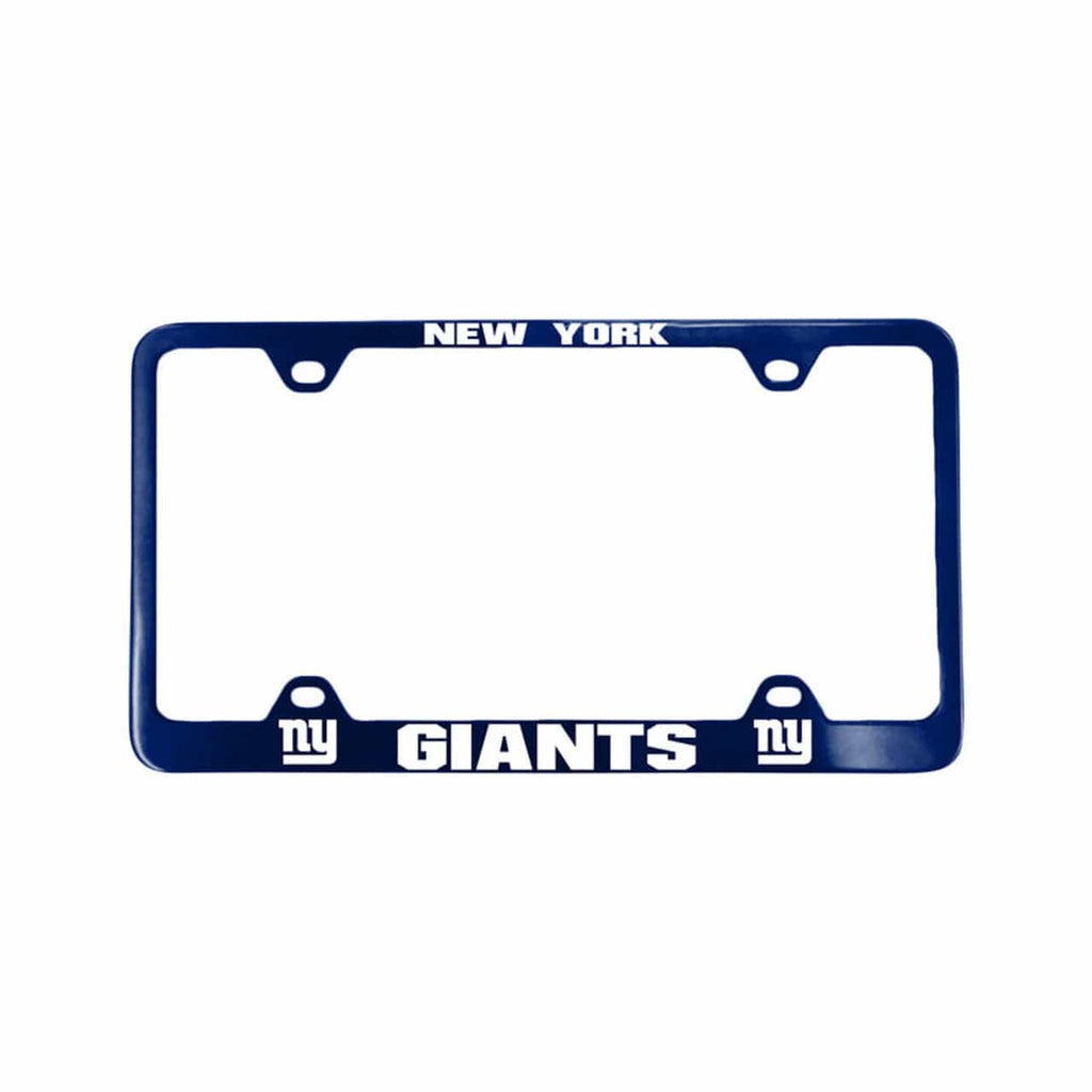 License Plate Frame Laser Cut New York Giants License Plate Frame Laser Cut Blue 023245919753