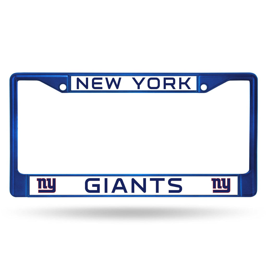 License Frame Metal New York Giants License Plate Frame Metal Blue 094746964801