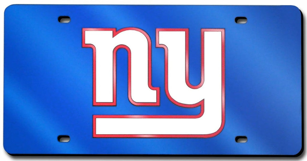 License Plate Laser Cut New York Giants License Plate Laser Cut Blue 094746287139