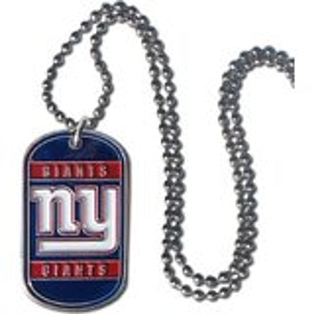 Jewelry Necklace Tag Style New York Giants Necklace Tag Style 754603125638