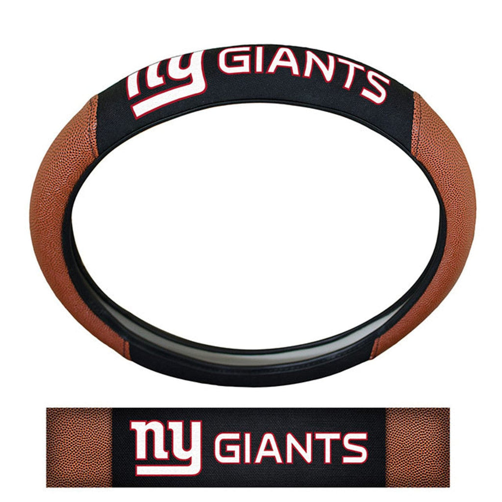 Steering Wheel Covers Pigskin New York Giants Steering Wheel Cover Premium Pigskin Style 681620253207