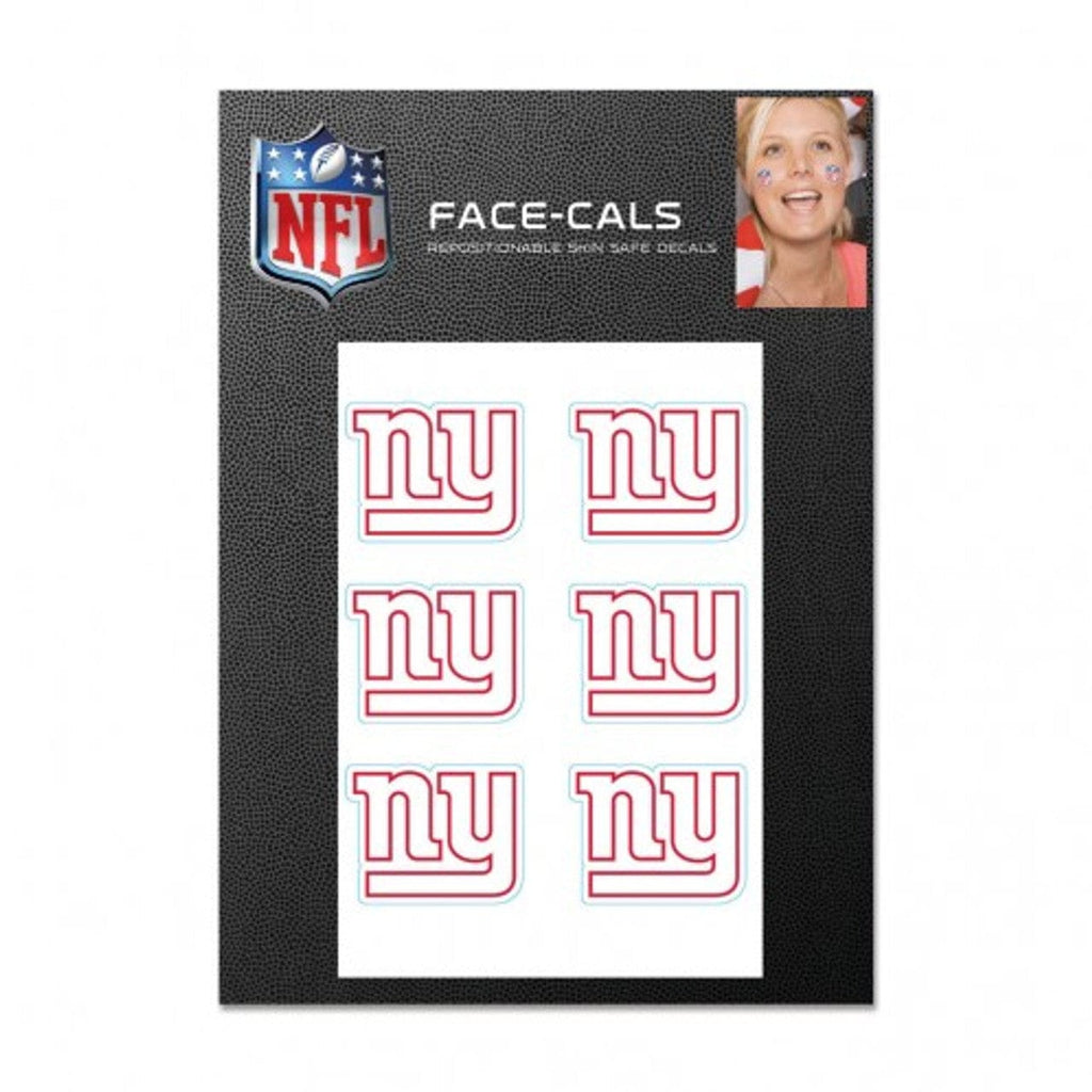 Face Cals New York Giants Tattoo Face Cals 614934762134