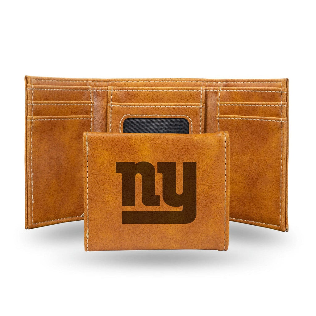 Wallets New York Giants Wallet Trifold Laser Engraved 767345536051