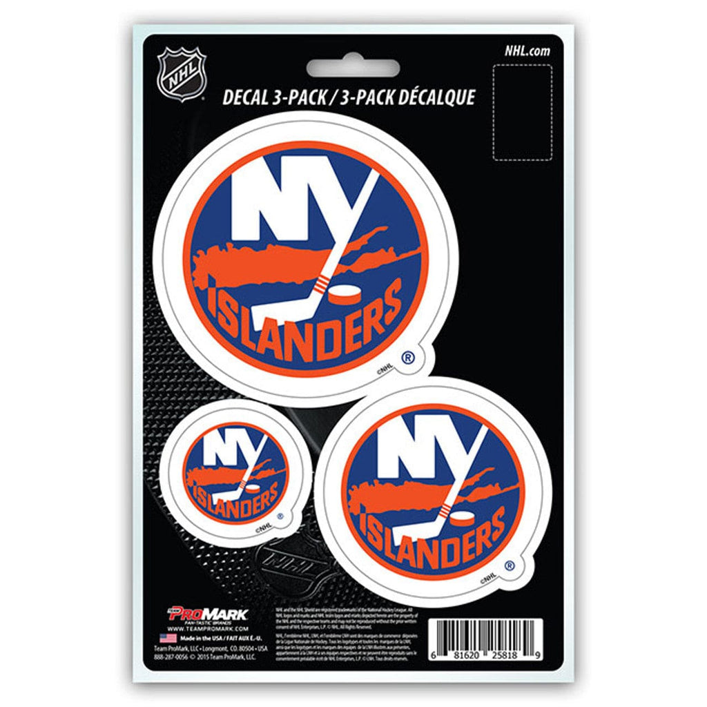 Decal Die Cut Teams 3 Pack New York Islanders Decal Die Cut Team 3 Pack 681620258189
