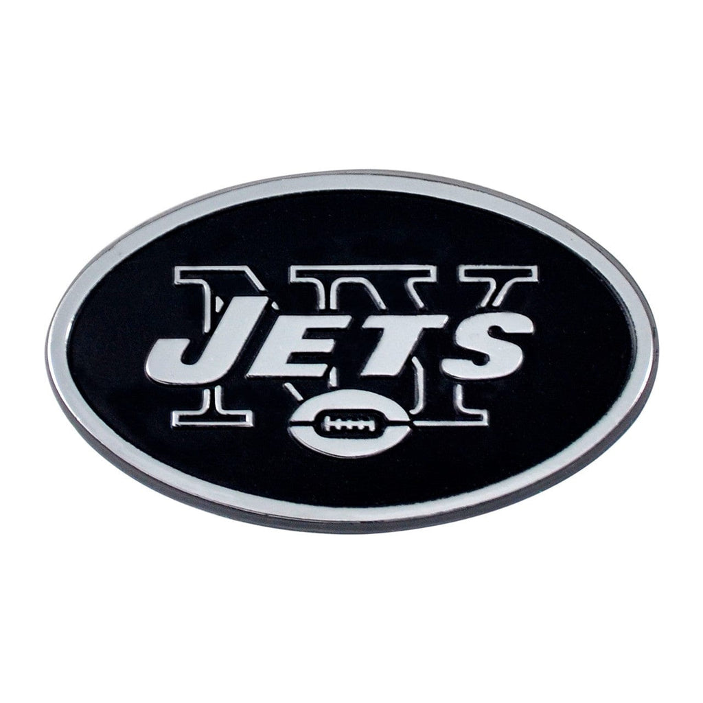 New York Jets New York Jets Auto Emblem Premium Metal Chrome 842281113990