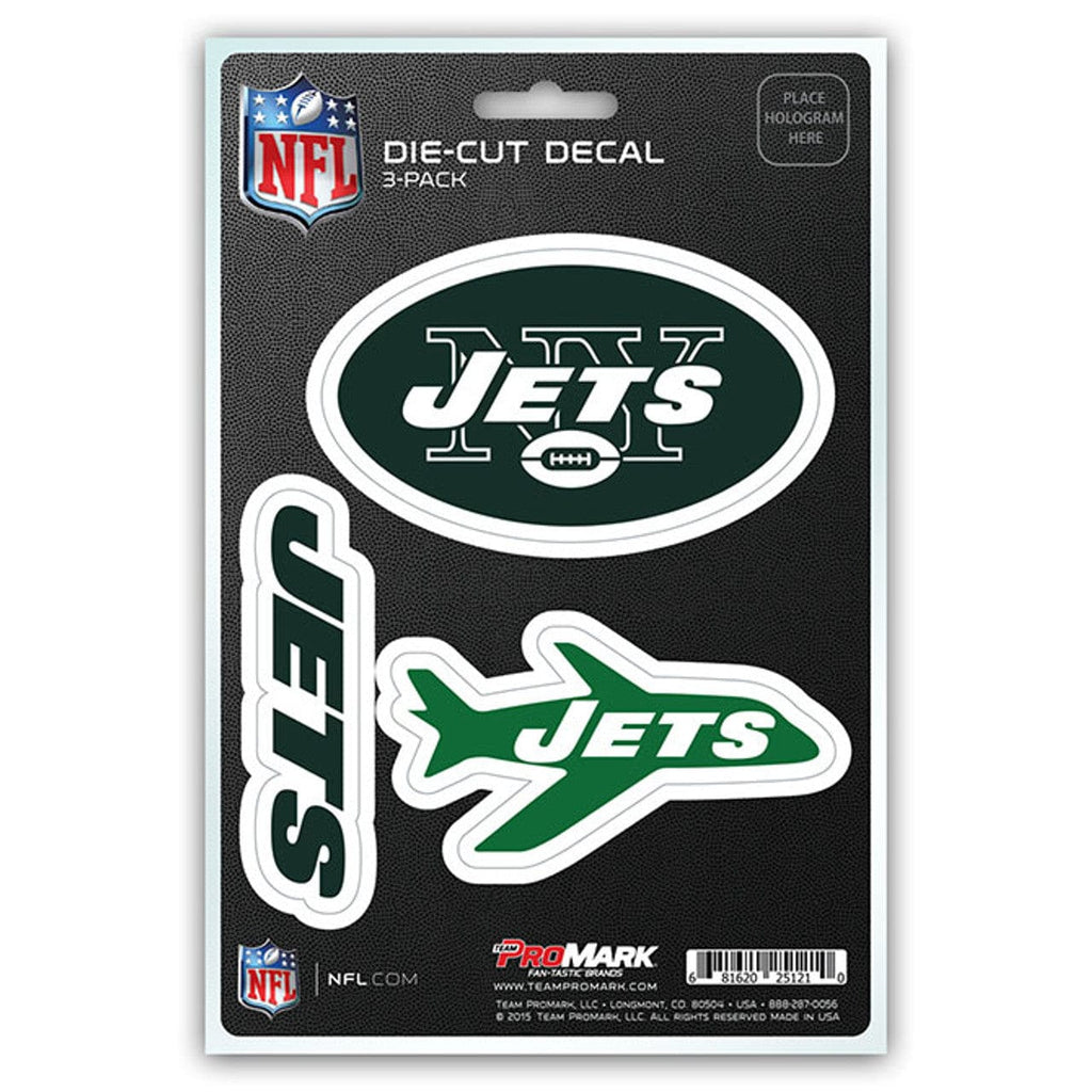 Decal Die Cut Teams 3 Pack New York Jets Decal Die Cut Team 3 Pack 681620251210