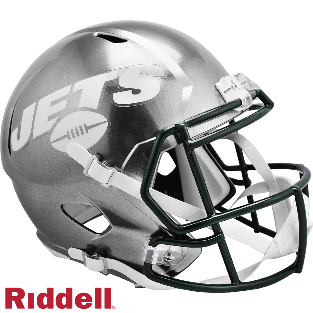 Helmet Full Size Replica Flash New York Jets Helmet Riddell Replica Full Size Speed Style FLASH Alternate 095855628387