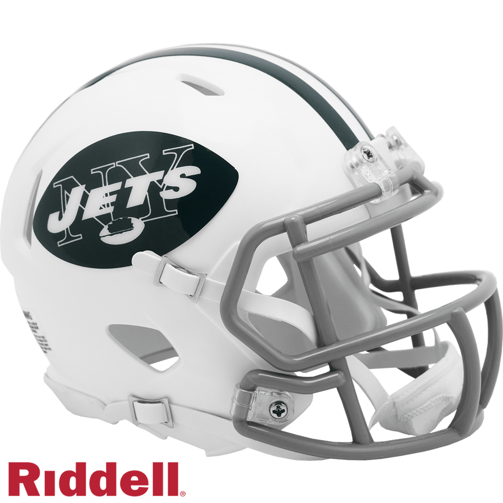 Throwback Speed Helmets New York Jets Helmet Riddell Replica Mini Speed Style 1965-1977 T/B 095855636184