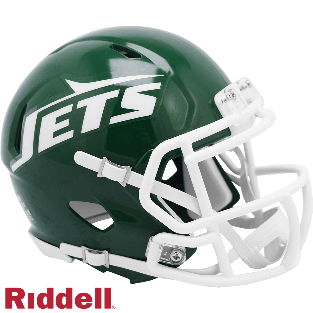 Throwback Speed Helmets New York Jets Helmet Riddell Replica Mini Speed Style 1978-1989 T/B 095855636191