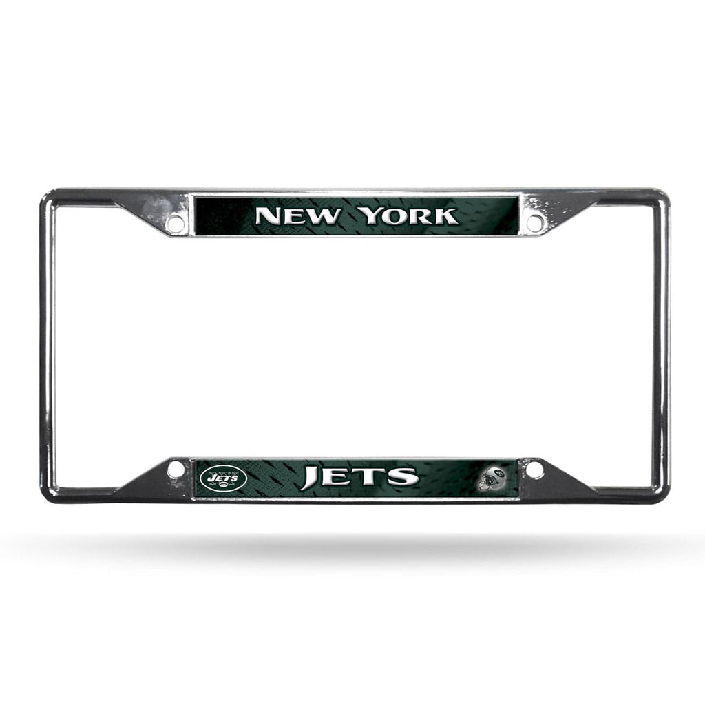 License Frame Chrome EZ New York Jets License Plate Frame Chrome EZ View - Special Order 094746525330