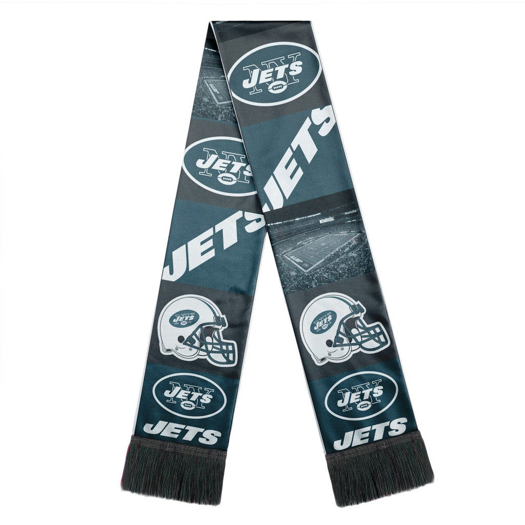 Scarf Printed Bar Style New York Jets Scarf Printed Bar Design 192797164048