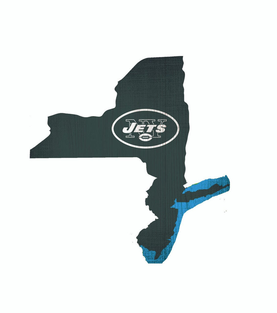 Sign 12 State Shape New York Jets Sign Wood 12 Inch Team Color State Shape Design 878460149405