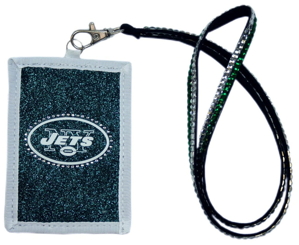 Wallet Beaded Lanyard Style New York Jets Wallet Beaded Lanyard Style 094746541040