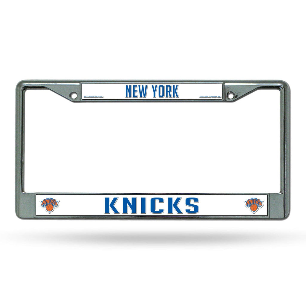 License Frame Chrome New York Knicks License Plate Frame Chrome - Special Order 094746017255