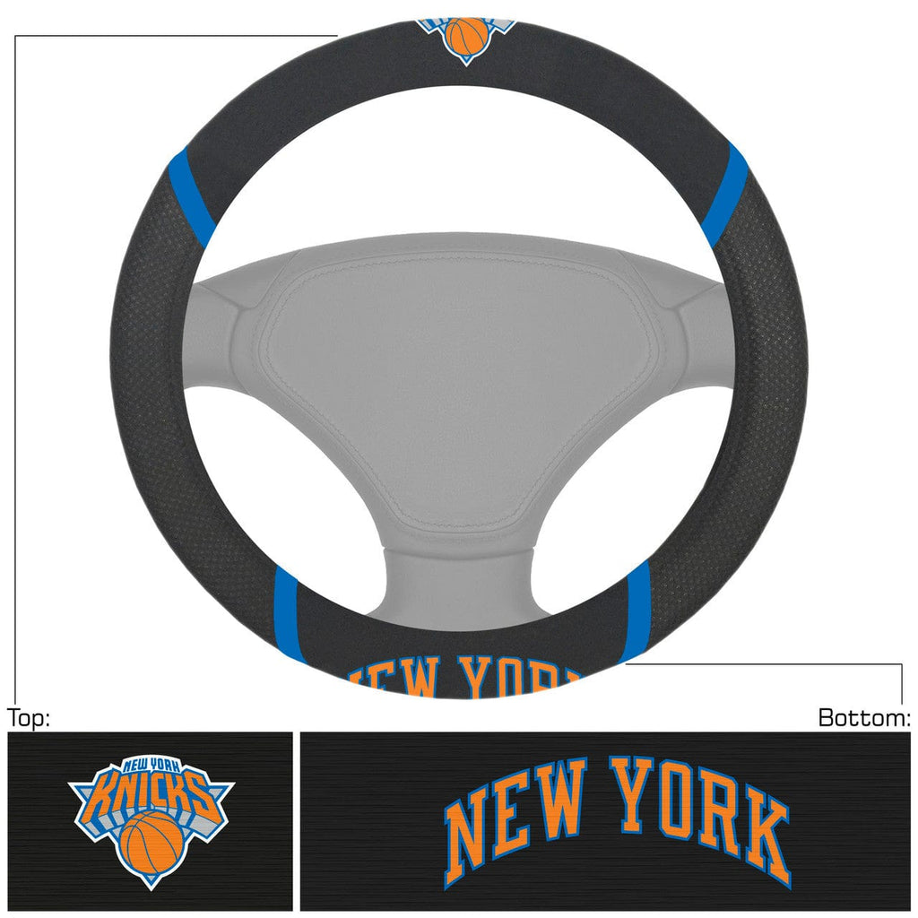 Steering Wheel Covers Mesh New York Knicks Steering Wheel Cover Mesh/Stitched Special Order 842989048679