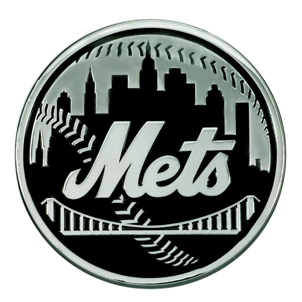 New York Mets New York Mets Auto Emblem Premium Metal Chrome 842281166538