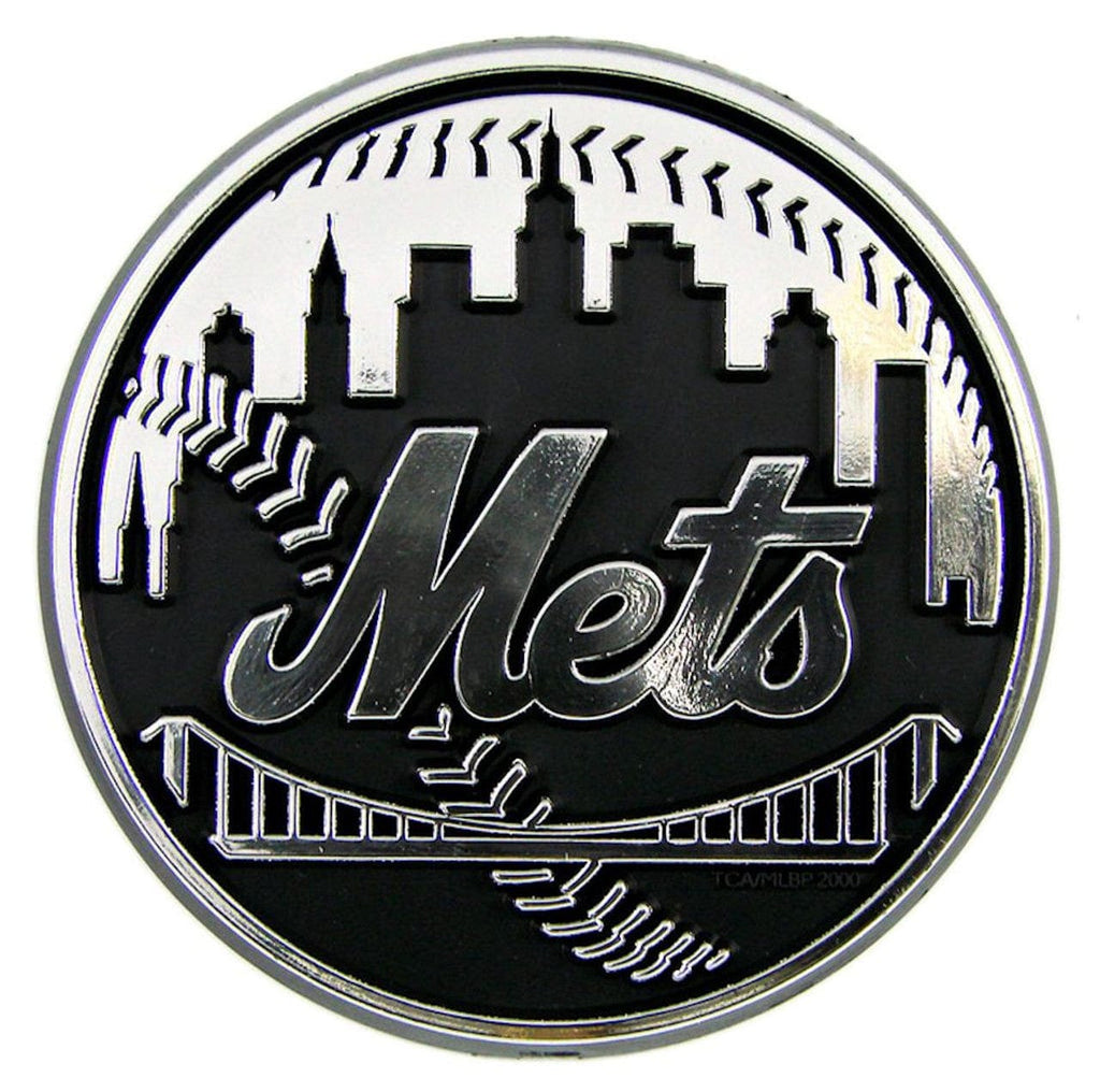 Auto Emblem Chrome New York Mets Auto Emblem - Silver 681620531992