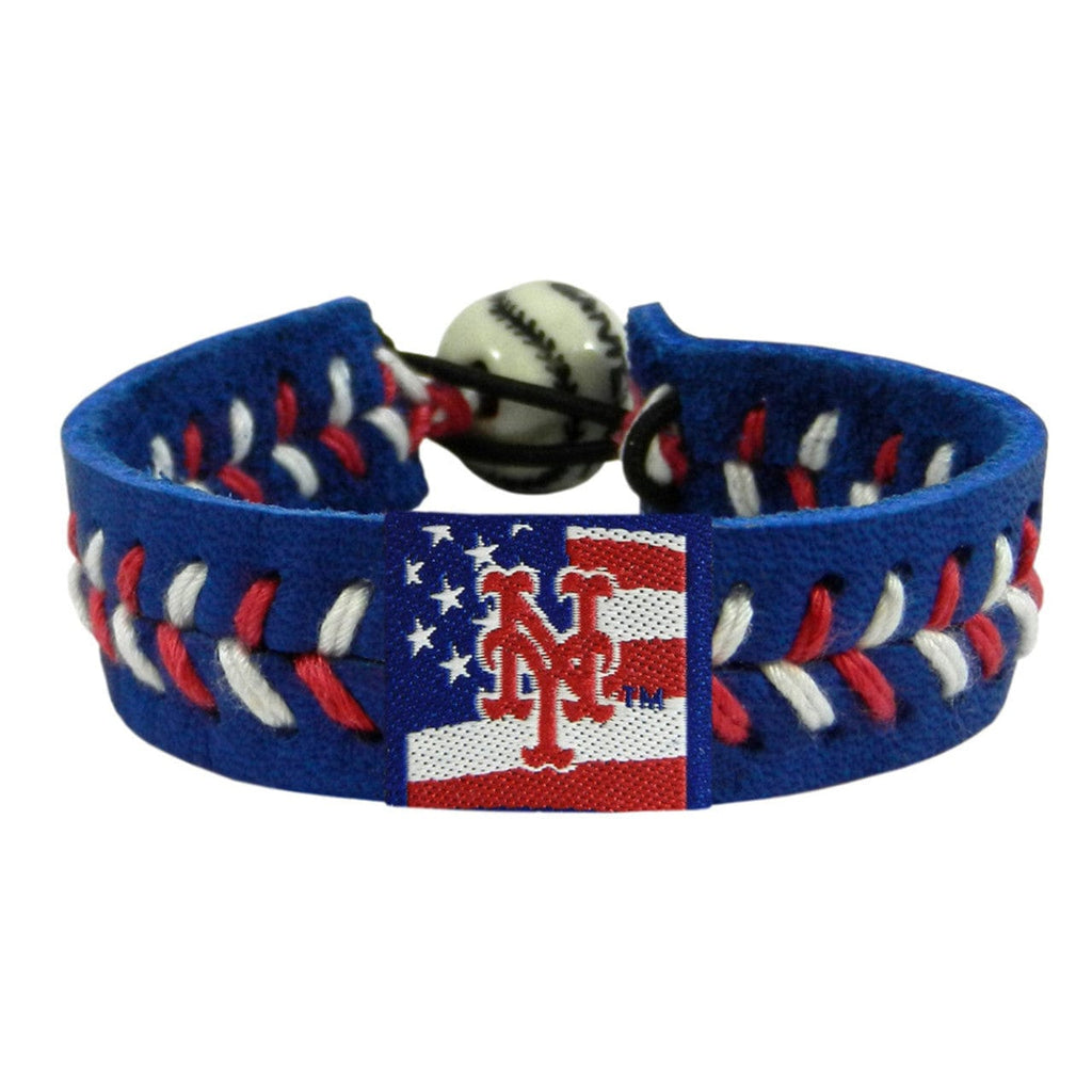 New York Mets New York Mets Bracelet Team Color Baseball Stars and Stripes CO 844214028685